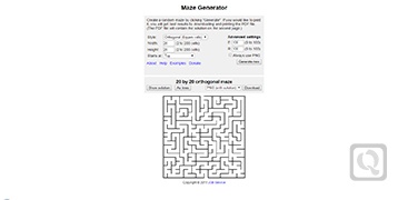 在线制作迷宫图片-Maze Generator