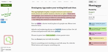 大师为你点评文章-Hemingway Editor