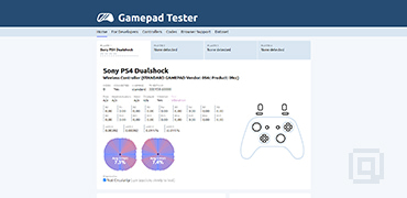 在线检测游戏手柄性能-Gamepad Tester