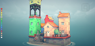 网页版城镇叠叠乐-Townscaper