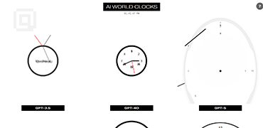 赛博时钟绘图测试-AI World Clocks