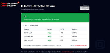 DownDetector是不是宕机了？